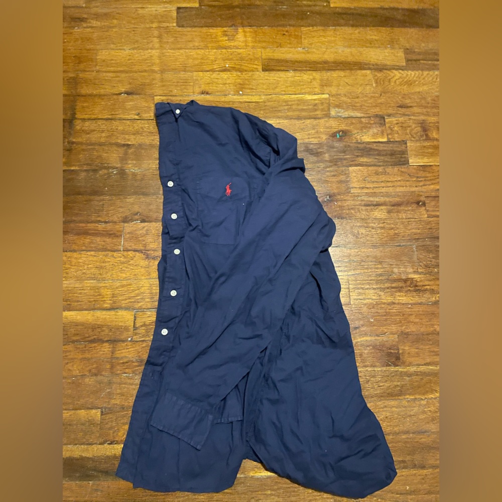 Men’s Navy Polo by Ralph Lauren Button Down